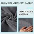 thumbnail image 6 of Primebeau 2-Piece Velvet Plush Fabric Sofa Slipcovers, Gray, 6 of 6