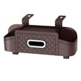 thumbnail image 2 of Caja de almacenamiento para respaldo de asiento Organizador para respaldo de asiento de automóvil Organizador universal para colgar con 2 caqui, 2 of 9