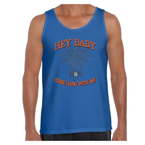 Awkward Styles Men's Halloween Graphic Tank Tops Hey Baby Come Hang with Me Costume