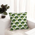 thumbnail image 6 of Fuzoiu Cute Broccoli Print Square Pillow Cover,Hidden Zipper Design,Luxury Square Pillow Case, Throw Pillow,Couch Cushion-16"x16", 6 of 7