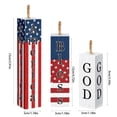 thumbnail image 2 of Darzheoy 3 Pcs Patriotic Wooden Block Decor Set, Star Stripes Table Centerpiece for Independence Day, Memorial Day, Veterans Day Home Decoration, 2 of 7