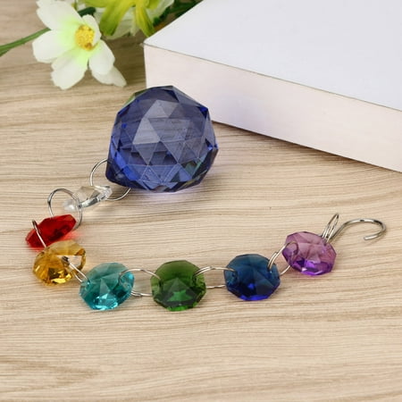 

Buodes Yard Decorations 1PC DIY Bohemian Clear Crystal Ball Prisms Pendant Hanging Wedding Decor Gift