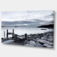 thumbnail image 2 of Small Sea Bridge from Rocky Beach - Landscape Canvas Art Print, 2 of 3