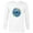 White, variant on Disney Lilo & Stitch Holiday Circle Stitch Happy Hanukkah - Long Sleeve T-Shirt for Men - Customized-White