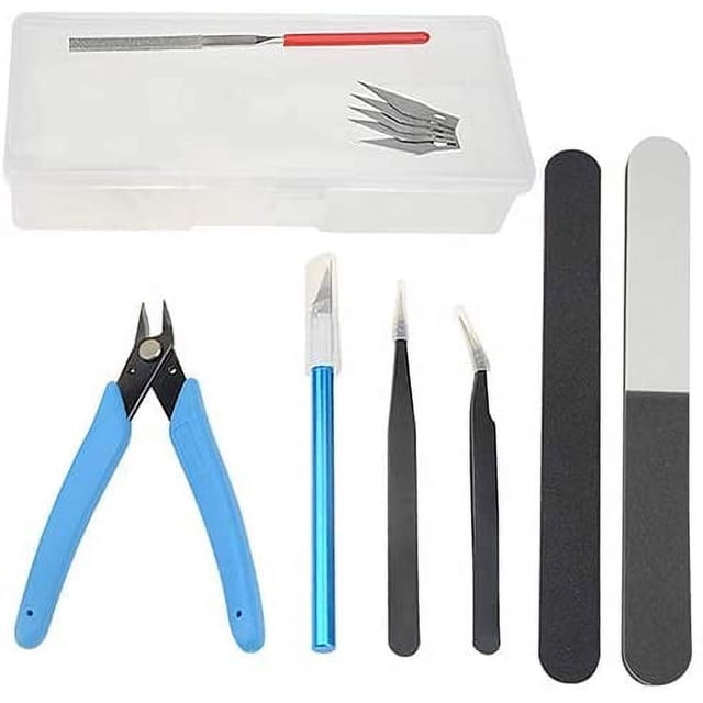 Kit de herramientas profesionales para modelismo Gundam de 8 piezas, herramientas básicas para modelismo, juego de manualidades, kit de herramientas de construcción para pasatiempos, reparación y