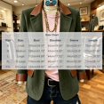thumbnail image 2 of WRFWUL Women's Vintage Corduroy Blazer with Faux Leather Trim, Fall Winter Notched Lapel Single-Breasted Jacket (S/M/L/XL/XXL), 2 of 7