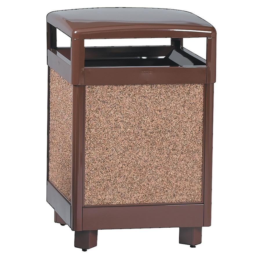 Rubbermaid Commercial Litter Receptacle 38 Gallon 26" Sq.x40"H Brown