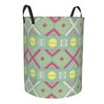 thumbnail image 2 of ZNDUO Round Laundry Basket, Waterproof Collapsible Laundry Baskets with Handles, Small Size - Tribe Ethnic Decorative Pattern, 2 of 8