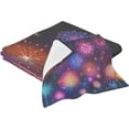 thumbnail image 2 of Coolnut City Fireworks Bath Towels Set,2 Piece Pure Cotton Ultra Soft High Absorbent Quick Dry Towel Set,1 Bath Towels, 1 Wash Cloths Wash cloth, 2 of 7
