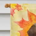 thumbnail image 3 of Chocolate Labrador Fall House Flag, 3 of 4