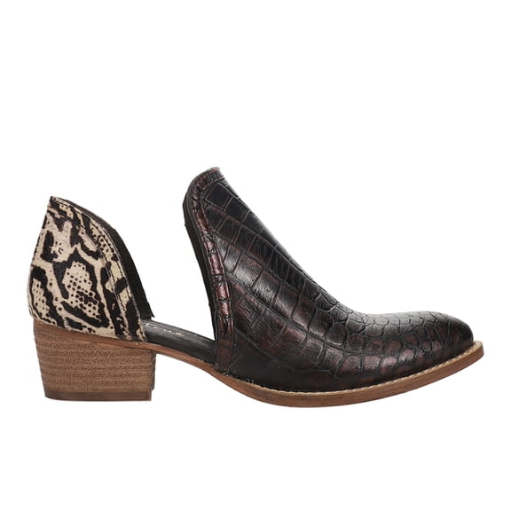 Diba True Womens Shy Town Round Toe Cowboy Ankle Boots