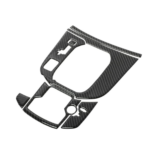Cubierta del panel de control central del cambio de marchas Unique Bargains para Mazda CX-9 2016-2023, etiqueta del panel de control del cambio antiarañazos de fibra de carbono negra, cobertura total