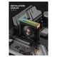 thumbnail image 5 of Enfriador de Radiador SSD S50 M.2 2280 Espejo Superior ARGB Doble Ventilador PWM Negro, 5 of 5