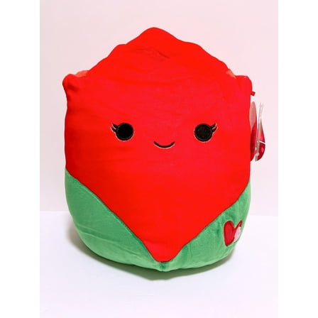 Squishmallows 2023 Valentine Squad B 12" Walsh the Red Rose Plush Doll Toy