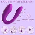 thumbnail image 4 of Consolador en forma de U Vibrador Punto G Vibrador Clítoris Estimulación fuerte Vaginal yeacher Producto vivo, 4 of 7