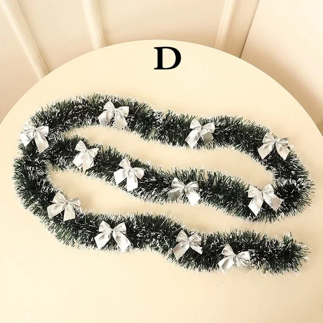 Decoración de Nochebuena para Bar, guirnalda de cinta para árbol de Navidad, adornos de cocina, accesorio para fiesta de boda, 1 piezas, 2M, 2024