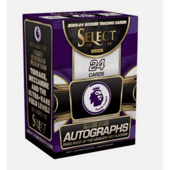 2023-24 Panini Select Premier League EPL Soccer Factory Sealed Blaster Box 24 Cards