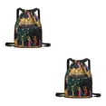 thumbnail image 3 of relayinert Scratch Resistant And Wear-resistant Dry-wet Separation Travel Sports Backpack Lightweight And Easy To Carry Cloth Under the FlowerTree 2Set, 3 of 6