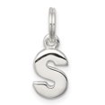 thumbnail image 1 of 925 Sterling Silver Dainty Letter S Initial Name Monogram Necklace Charm Pendant, 1 of 8