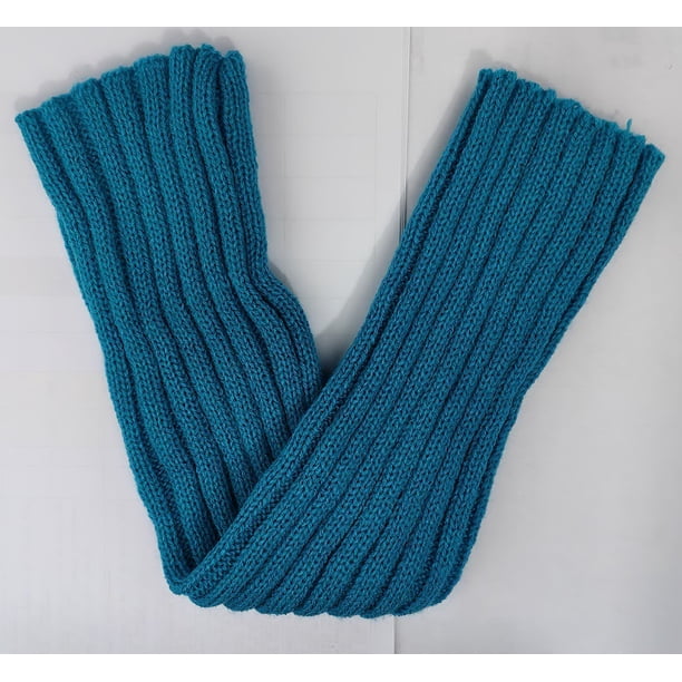 Calcetines de punto de lana con rayas verticales de colores cálidos para otoño e invierno, accesorios para calentar los pies de mujer, calcetines de pierna gruesos con mangas para fiestas,
