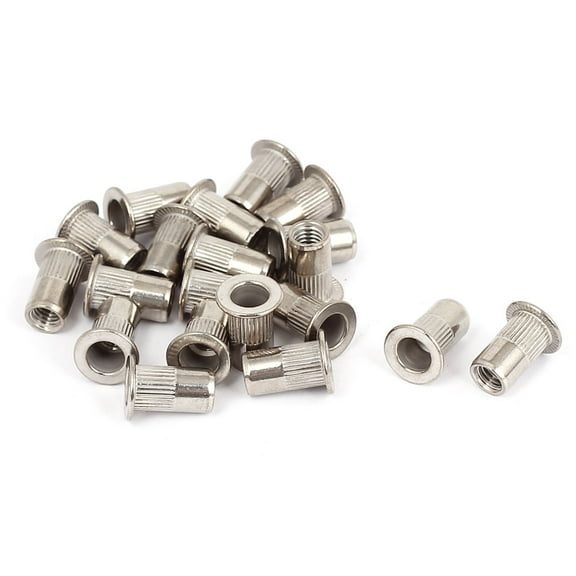 20pcs M5x13mm Stainless Steel Threaded Blind Rivet Nut  Insert Nutserts