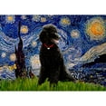 thumbnail image 2 of CafePress - Starry Night Black Poodle (ST Throw Blanket - Soft Fleece Throw Blanket, 50"x60" for All Ages, 2 of 2