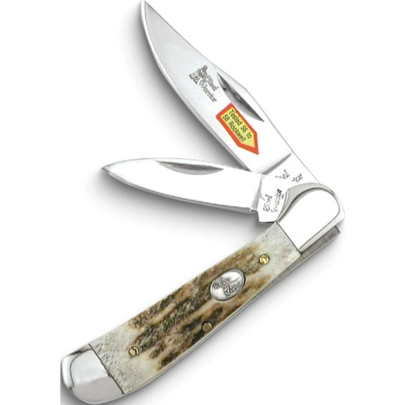 Fashion Steel Warrior Copperhead Deer Stag Handle Knife (3.25 X 1) Made In China gm6420