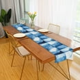 thumbnail image 2 of Yayeee Table Runner 70 inches Long Home Kitchen Dinning Party Decoration, Blue Pattern, 2 of 7