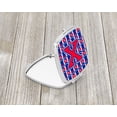 thumbnail image 2 of Letter X Football Harvard Crimson and Yale Blue Compact Mirror CJ1076-XSCM, 2 of 4