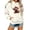 Beige, variant on Women Sweatshirts Cozy Cow Print Hooded Sweatshirt for Everyday Wear and Casual Outings Across Seasons Black XL