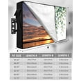 thumbnail image 7 of Outdoor TV Cover 70 to 75 Inch Weatherproof, Sage Green Leaves Print Waterproof TV Screen Protector for Outside Decor with Zipper and Pocket 68"L x 42"H , Eucalyptus Leaves, 7 of 7