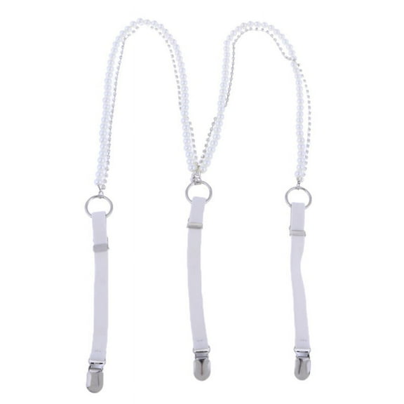 Unisex Slim Womens Elastic Y-Back Adjustable Suspenders Clip On