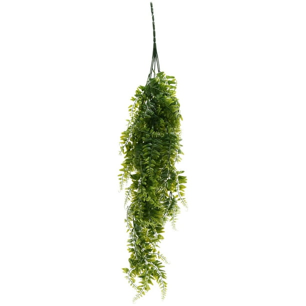 2 Pcs Artificial Hanging Ferns Plants Vine Fake Ivy Boston Fern Hanging