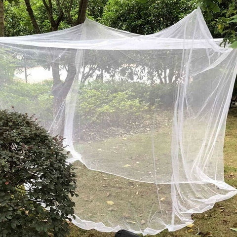 Diconna New Lace Bed Mosquito Insect Netting Mesh Canopy Princess Full Size Bedding Net White