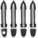 thumbnail image 1 of Front Rear Left Right Black Outside Door Handles For Hyunda Santa Fe 2007 2008 2009 2010 2001 2012 82661-2B000, 1 of 5