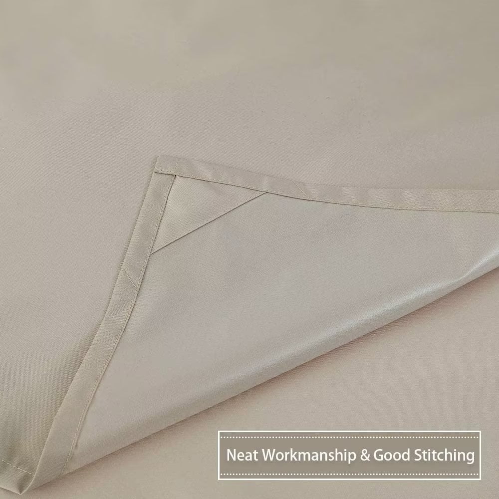 Yiwa Waterproof Fabric Shower Curtain Liner, Lining Bath Tub Shower Liner, Tan, 72x78 inch