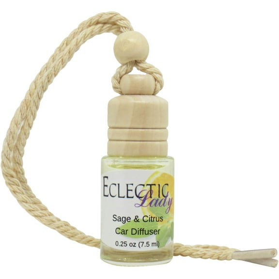 Sage and Citrus Scented Car Diffuser by Eclectic Lady, 7.5 ml, Air Freshener, Premium Fragrance