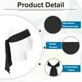thumbnail image 3 of Head Ties Headbands, 6 Pcs Ninja Karate Headband Adjustable Sports Tie for Men Women Running Tennis Yoga, Black, 3 of 7