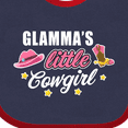 thumbnail image 4 of Inktastic Glamma's Little Cowgirl with Cowgirl Hat and Boots Girls Baby Bib, 4 of 4