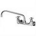 thumbnail image 2 of T&S Brass - Big-Flo Mixing Faucet, 8'' Wall Mount, 12'' Swing Nozzle, 00LL Inlet Elbows, 2 of 2
