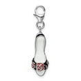 thumbnail image 2 of Auriga 925 Sterling Silver 3-D Enameled High Heel Charm wLobster Clasp (L - 41mm, Width - 14mm), 2 of 6