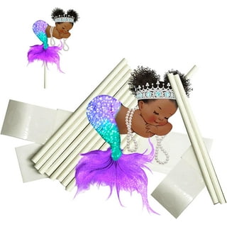 Afro puff baby decorations sales