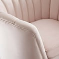 thumbnail image 3 of Armchair Accent Chair, Velvet, Pink, Modern Contemporary Urban Design, Living Lounge Room Hotel Lobby Hospitality, 3 of 7