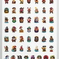 thumbnail image 4 of 35pcs-50pcs Cartoon Pirate Stickers Adventure Skeleton Stickers Nautical PVC Stickers for Laptops Suitcases Notebooks, 4 of 9