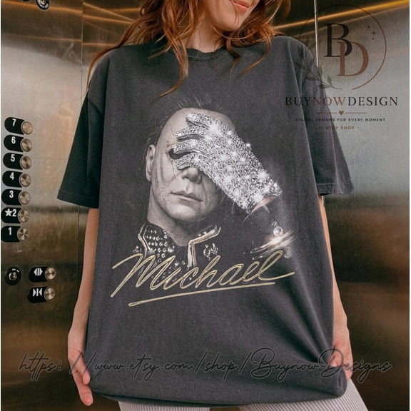 Michael Myers x Jackson Mashup Shirt, Funny Halloween T-Shirt, Vintage Horror Graphic Tee