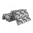 thumbnail image 2 of Charcoal Foldable Mattress, Greyscale Hexagons Grid, 74.8" x 35.4", Grey Charcoal Grey White, by Ambesonne, 2 of 6