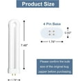 thumbnail image 6 of 1 Pack 15W Bulb Lighting Compatible with T6, T8, and T9 outdoor indoor, 6 of 6