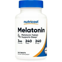 Nutricost Melatonin 3mg, 240 Tablets - 3mg Per Serving, Non-GMO, Gluten Free Supplement
