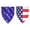 AD-2pc, variant on 4th of July Dog Bandanas, Double-Sided Patriotic Pet Scarves for Independence Day, Pet Accessories for Small Medium Large Dogs (ABCD,4pc)