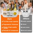 thumbnail image 2 of Ice Buckets for Parties 2 Packs with Scoops, 5.5L Clear Acrylic Ice Champagne Buckets Tub for Parties,Mimosa Bar Supplies,Beer,Beverage&Drinks, 2 of 7